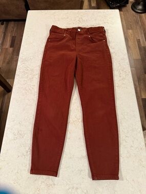 Liverpool High-Rise Rust-Colored Jeans